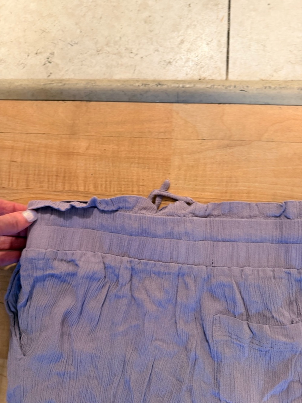 Kendall & Kylie Mauve Crinkle Drawstring Pants - Picture 7 of 11